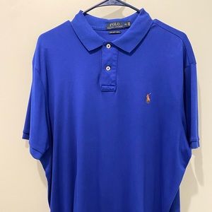 Men’s royal blue polo shirt